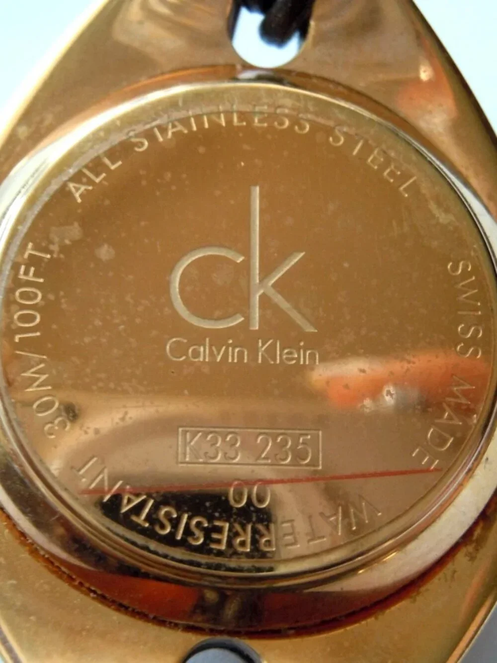 ✨NEW Luxe Calvin Klein Suspension CK Bronze Dial Women Watch Swiss Quartz K33235